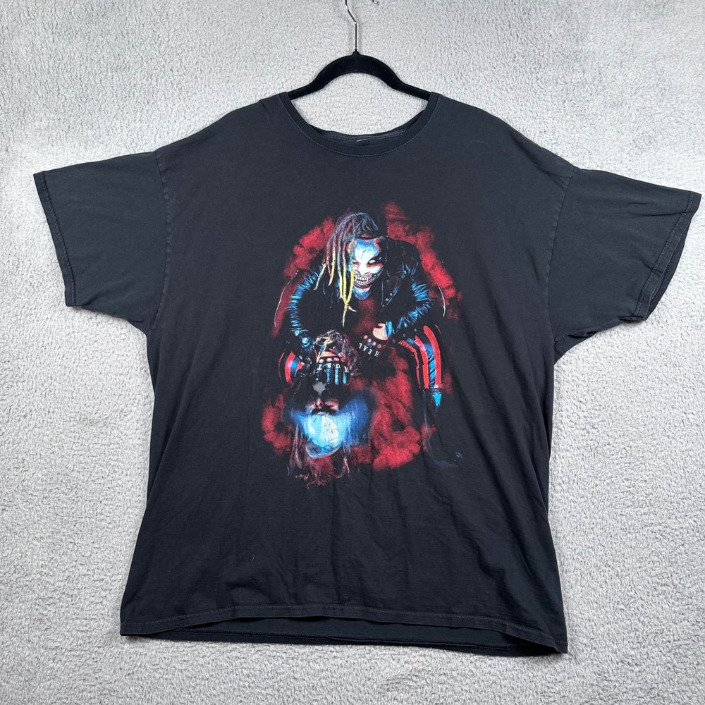 WWE Authentic Bray Wyatt The Fiend‎ Graphic T-Shirt Mens 2X Black Cotton Tee